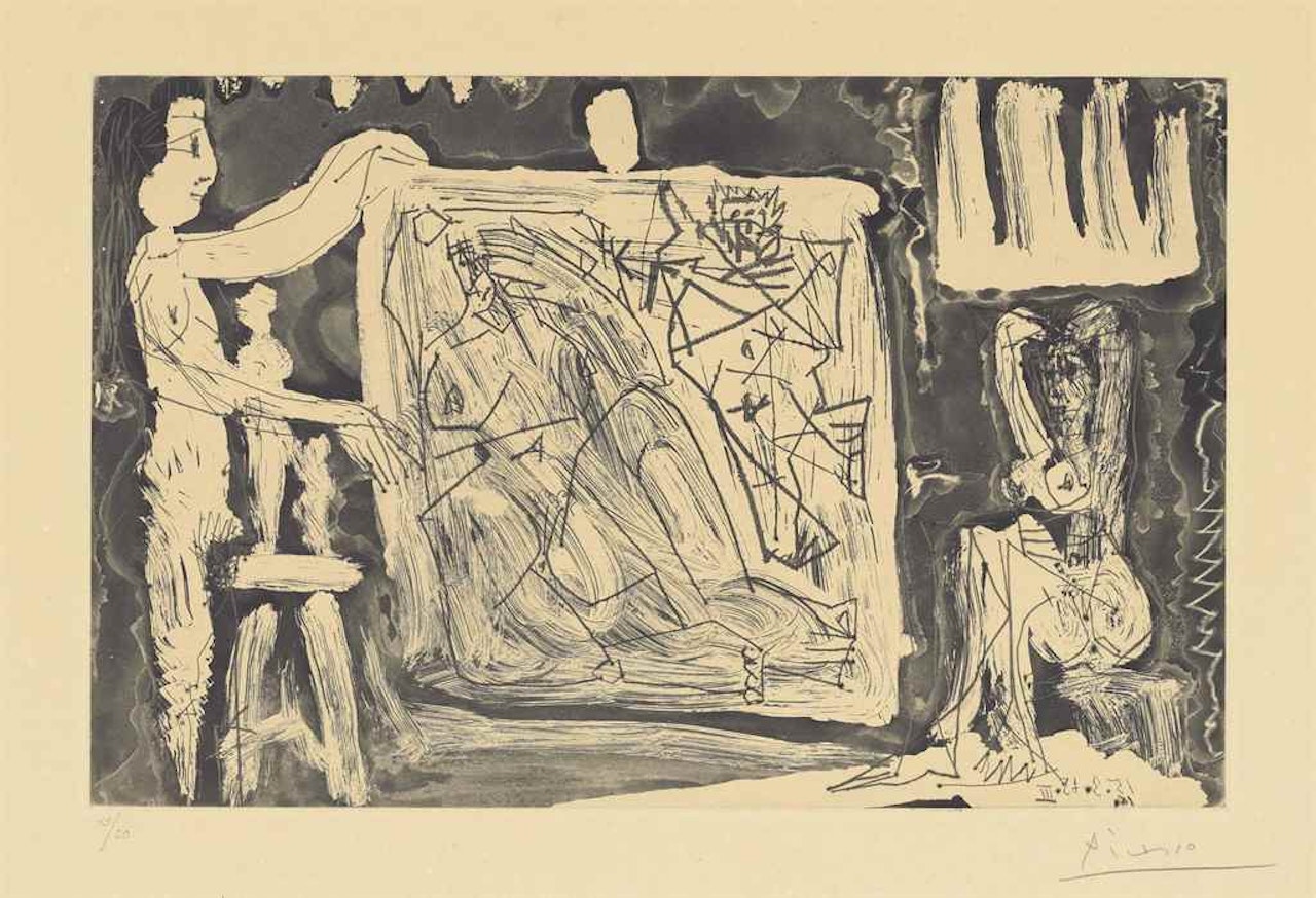 Dans l'atelier by Pablo Picasso