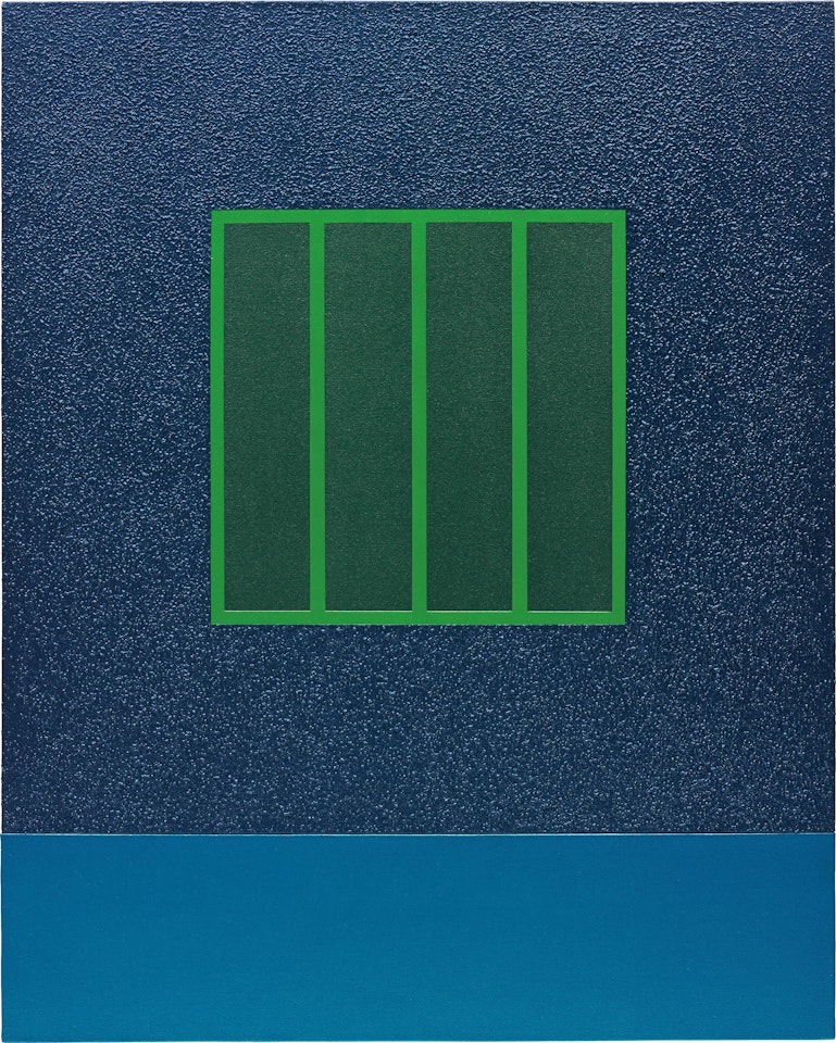Blue Prison by Peter Halley