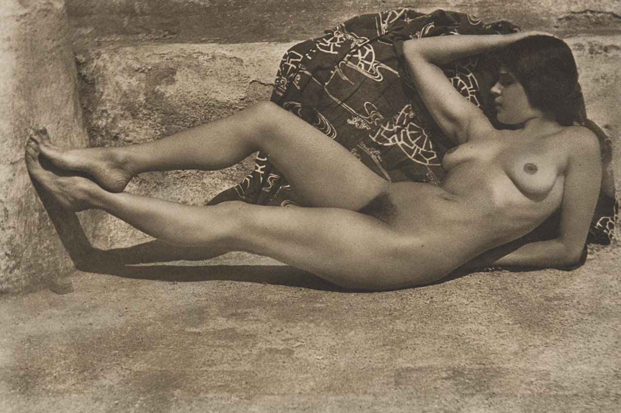 Untitled (Tina on the Azotea, with Kimono) by Edward Weston