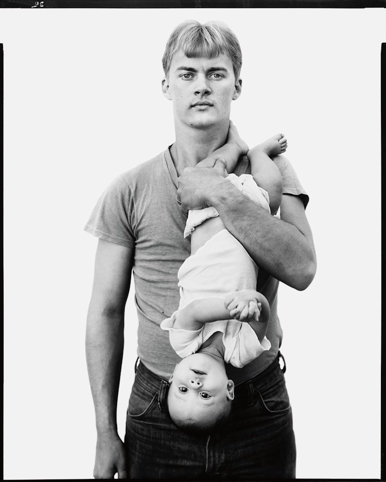 John Harrison, lumber salesman, and his daughter Melissa, Lewisville, Texas, November 22, 1981 by Richard Avedon