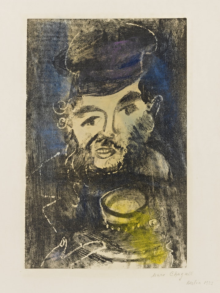 MAN WITH SAMOVAR (M. 4) by Marc Chagall