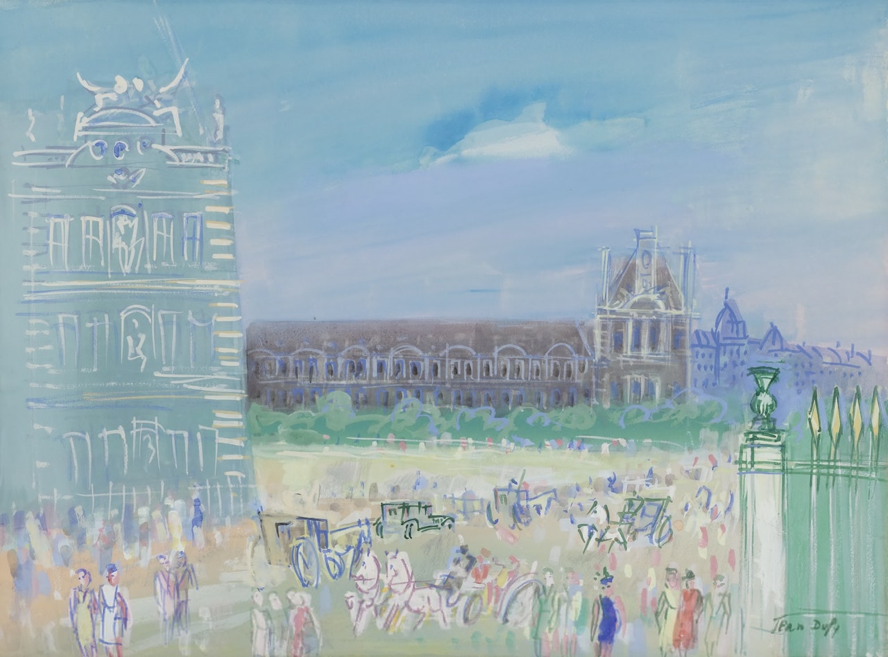 PARIS, LE CARROUSEL DU LOUVRE by Jean Dufy