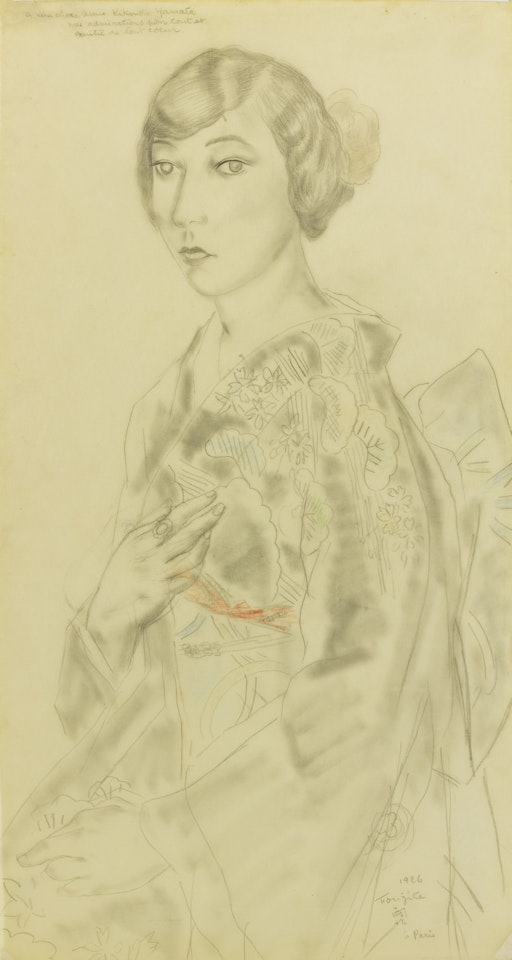 PORTRAIT DE KIKOU YAMATA by Leonard Tsuguharu Foujita