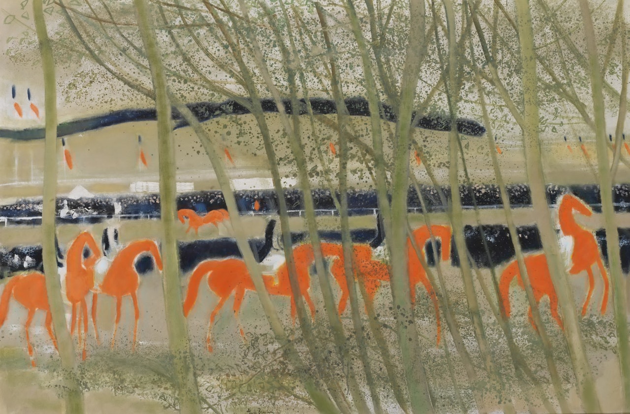 LES GRANDS CHEVAUX ROUGES by André Brasilier