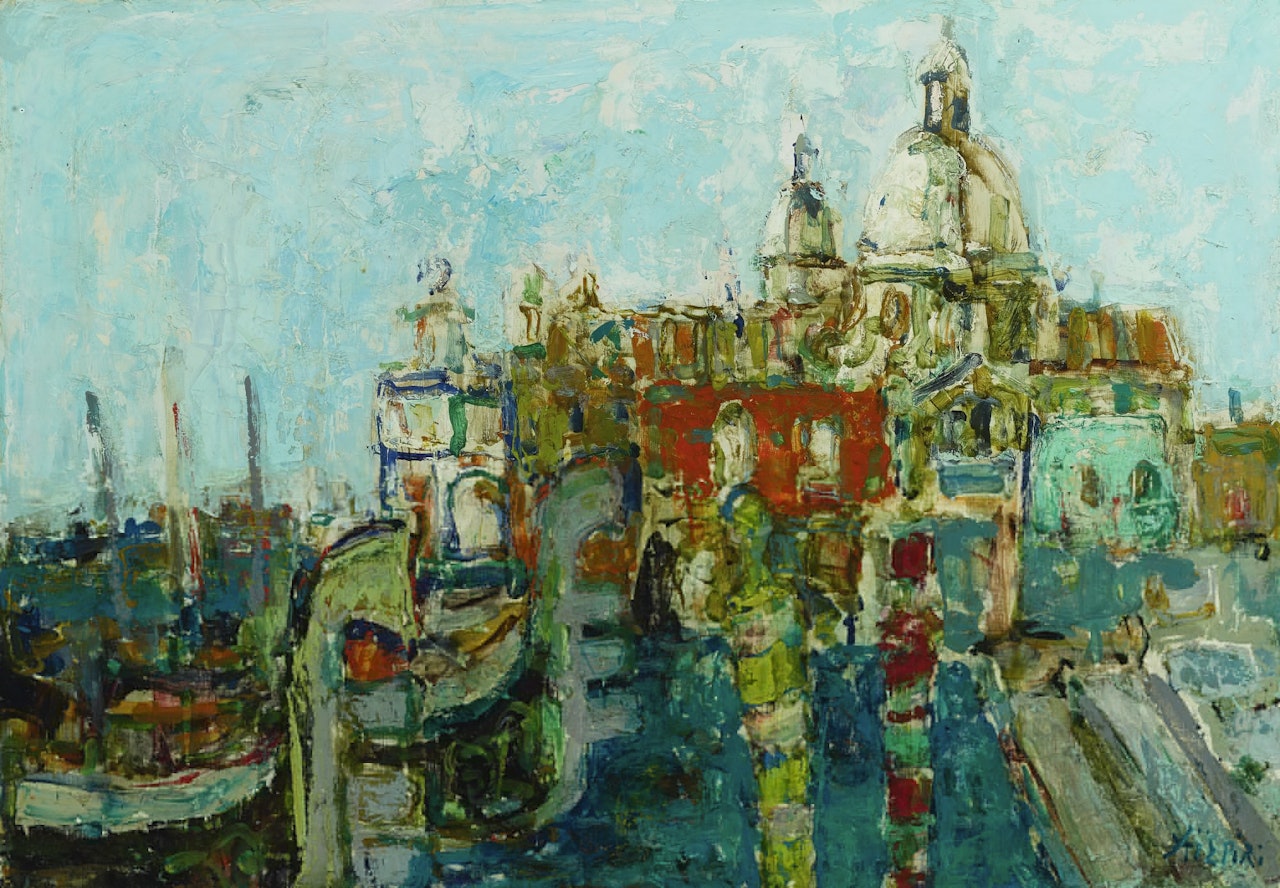LA SALUTE AU LOIN DU QUAI DE SCHIAVONE, VENISE by Paul Aizpiri
