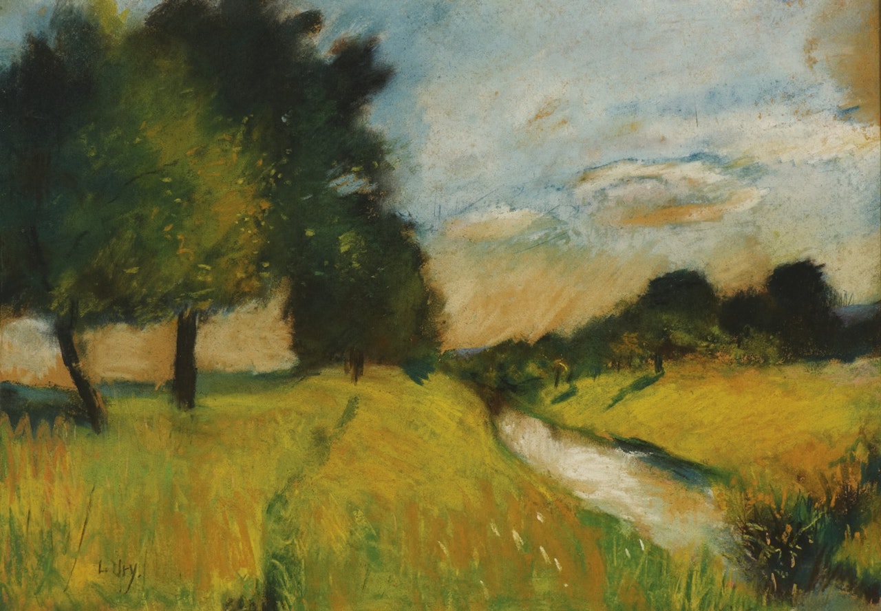FLUSSLANDSCHAFT, THÜRINGEN by Lesser Ury