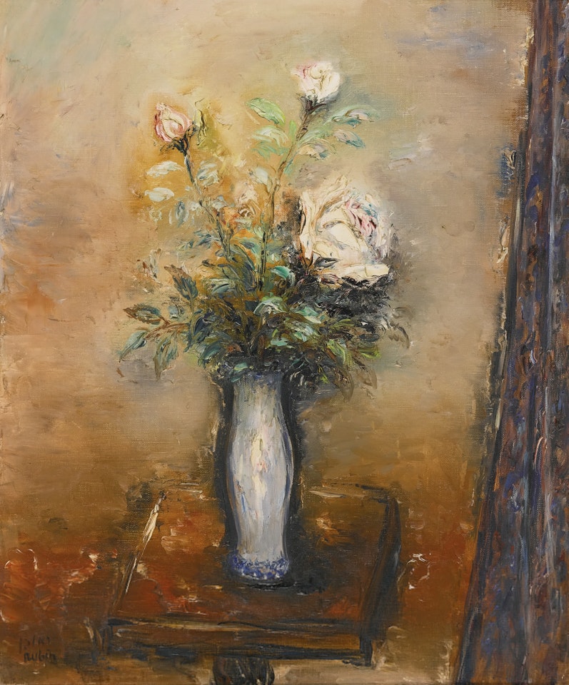 THE WHITE ROSE by Reuven Rubin