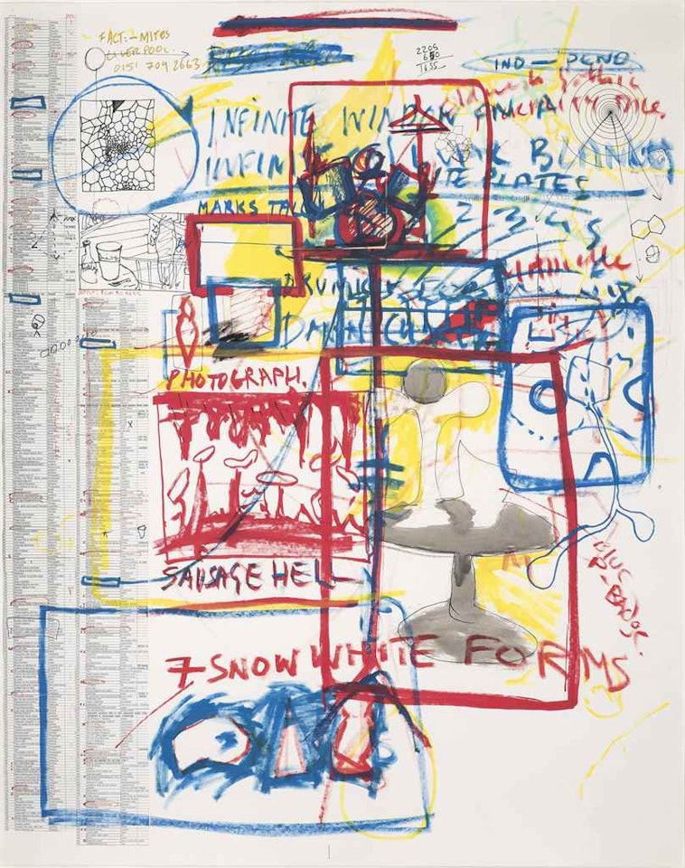 Studio Wall Drawing: Artmachine Pieces Still To Do by Keith Tyson