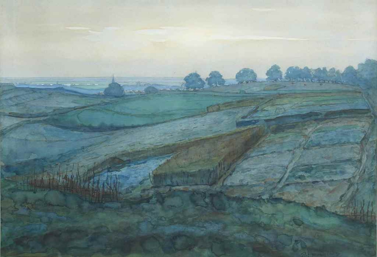 Landscape near Arnhem by Piet Mondrian