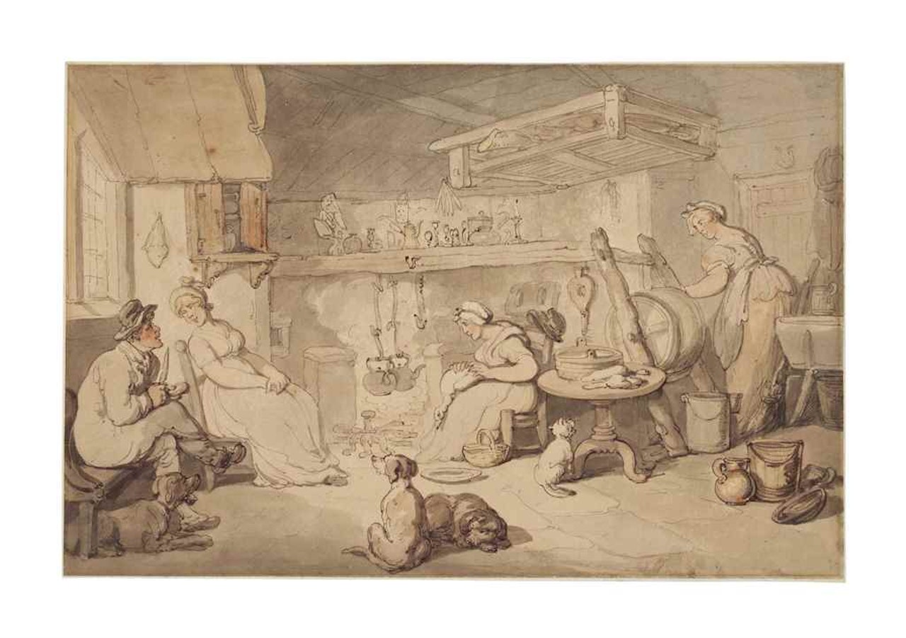 The Country Kitchen by Thomas Rowlandson