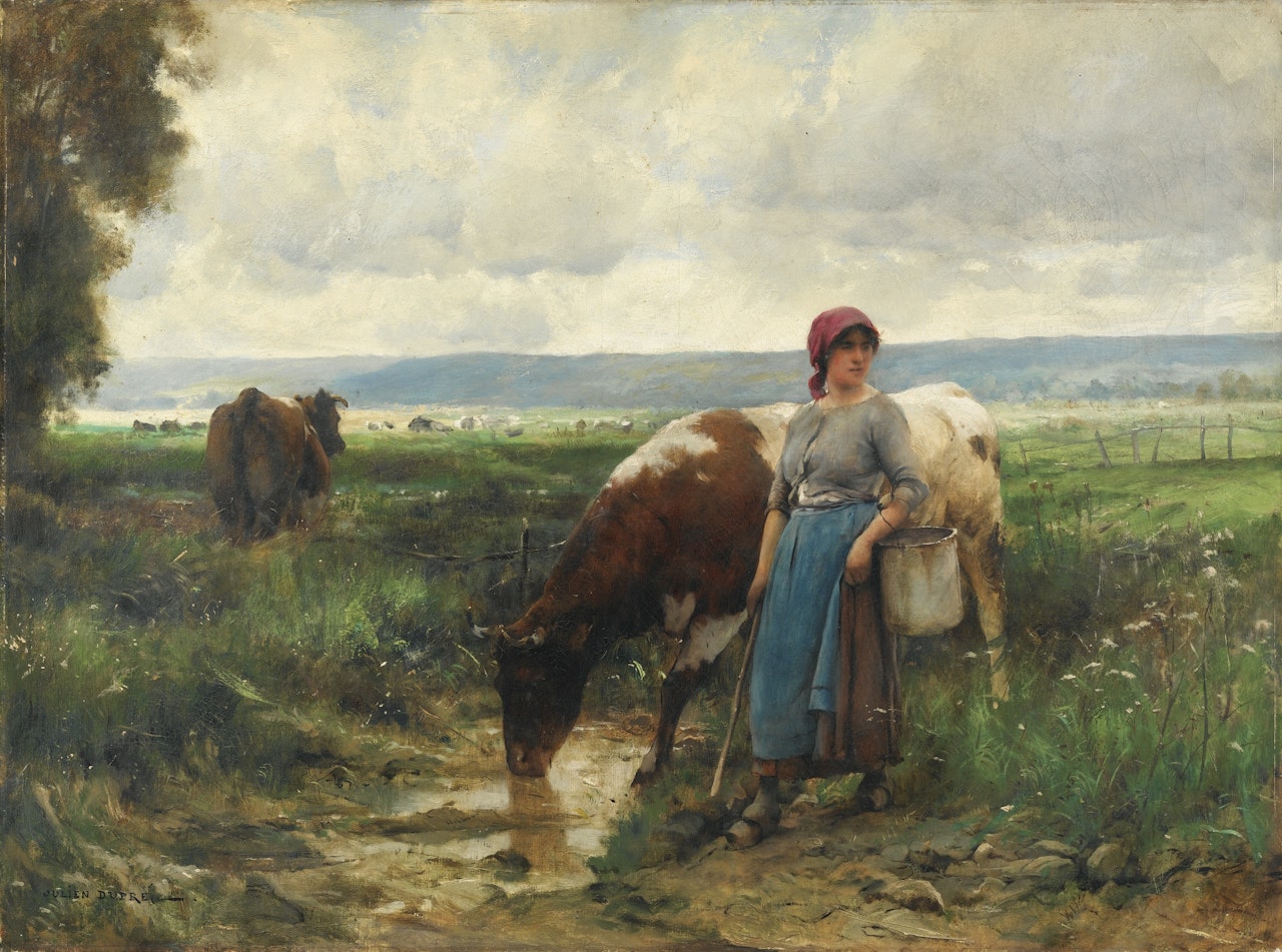 LA GARDEUSE DE VACHES by Julien Dupré