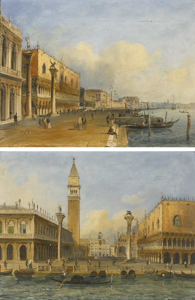 TWO VIEWS OF VENICE: A PAIR by Carlo Grubacs