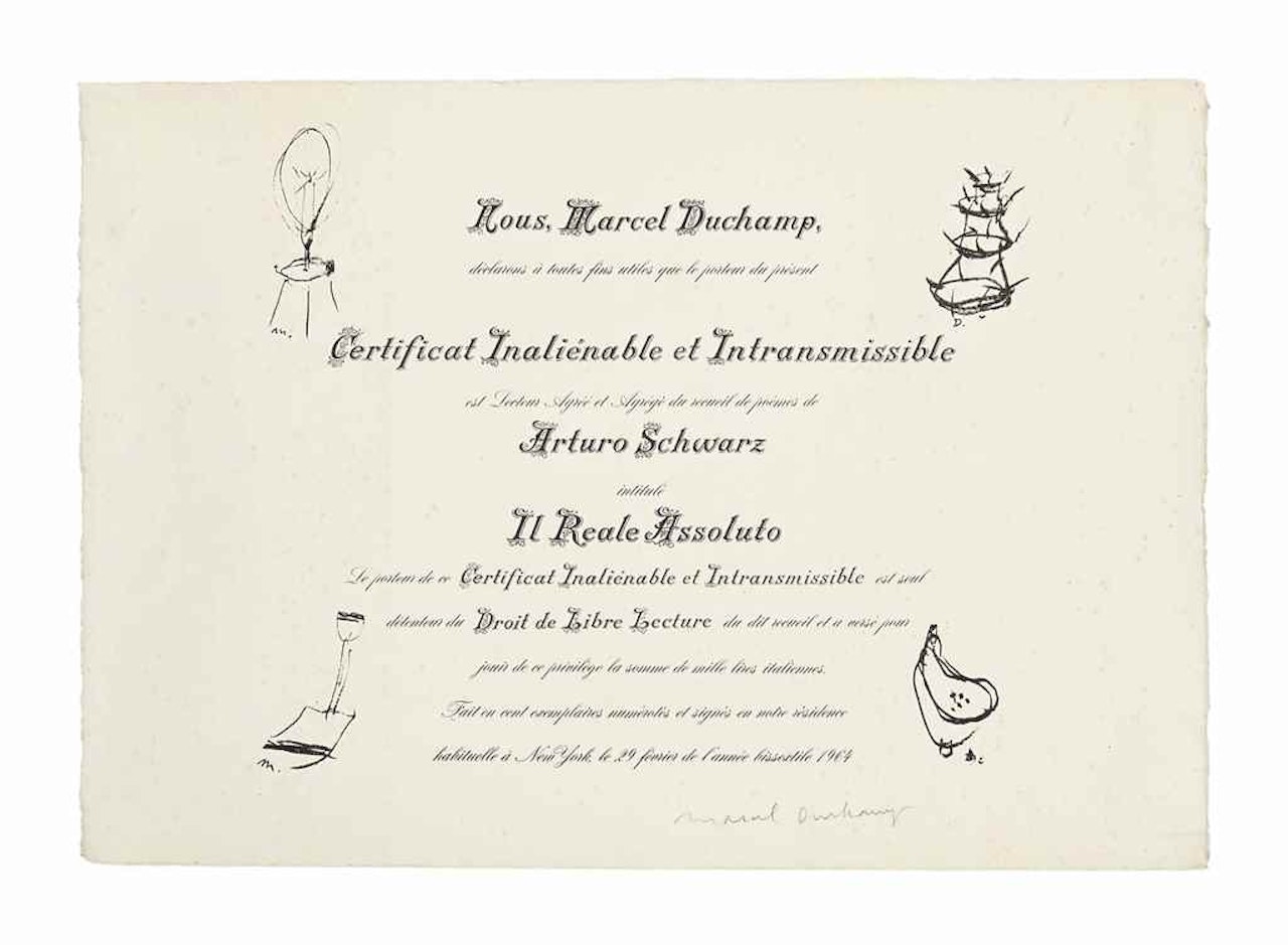Arturo Schwarz: il reale assoluto by Marcel Duchamp