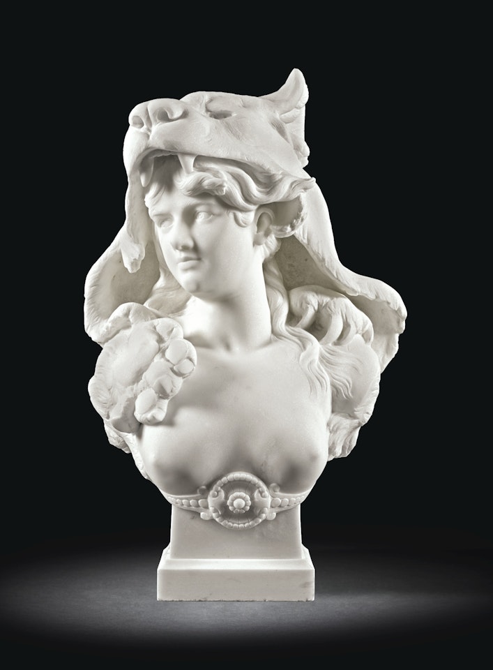 BUST OF OMPHALE by Albert-Ernest Carrier-Belleuse