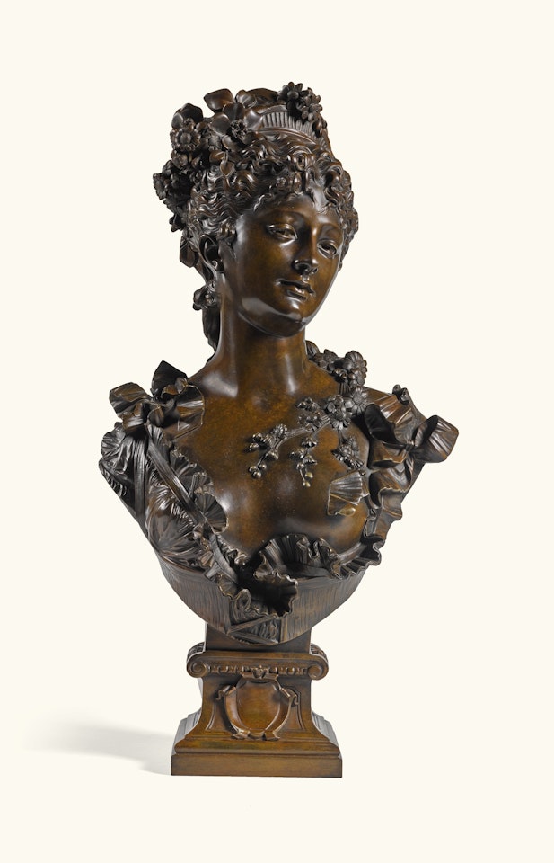 PORTRAIT OF A LADY, POSSIBLY MARGUERITE BELLANGER by Albert-Ernest Carrier-Belleuse