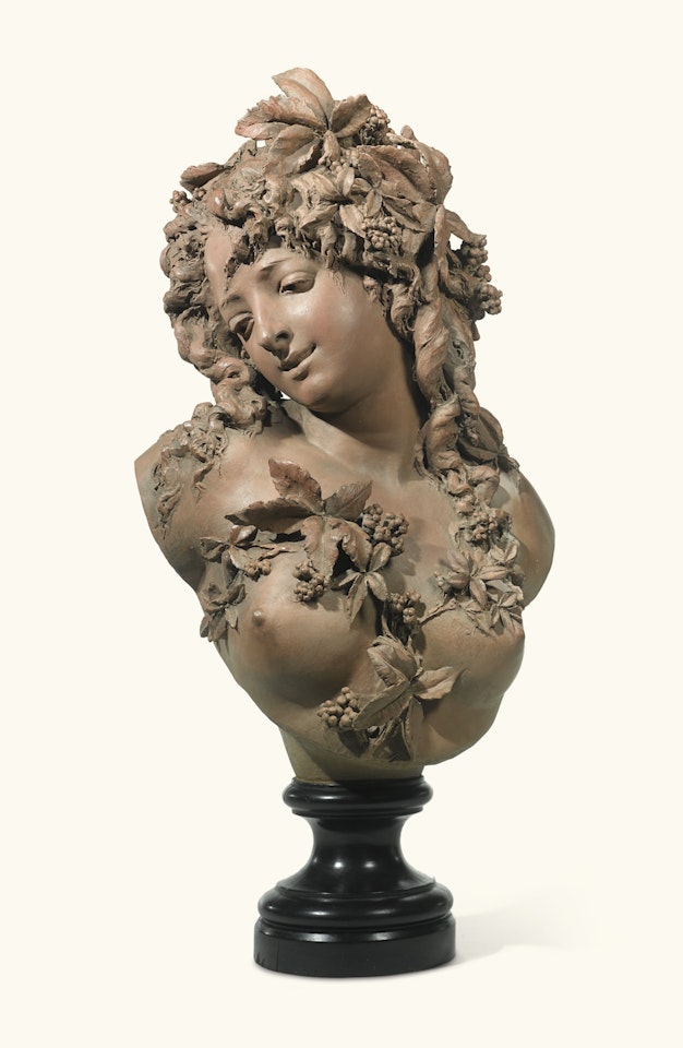 BUST OF A YOUNG WOMAN by Albert-Ernest Carrier-Belleuse