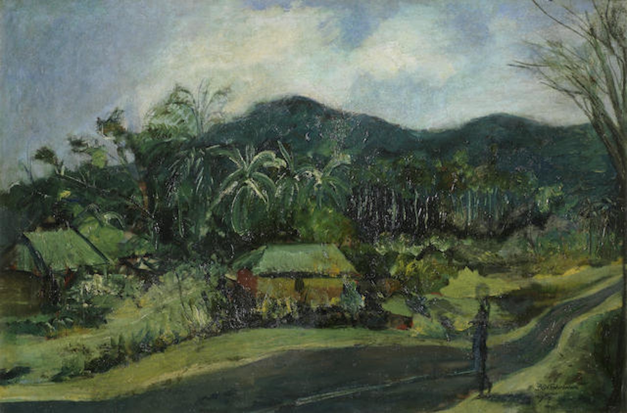 A village scene by Ben Enwonwu