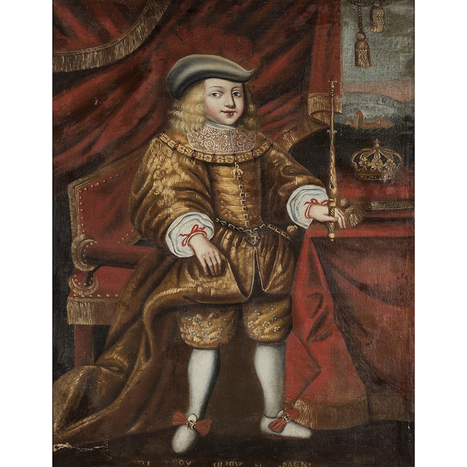 Portrait of a young prince by Mexican School
