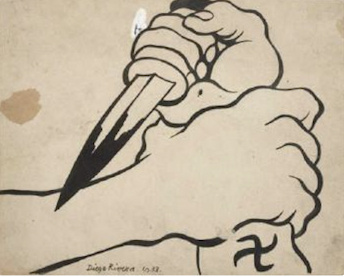 ANTI-NAZIA ILLUSTRATION by Diego Rivera