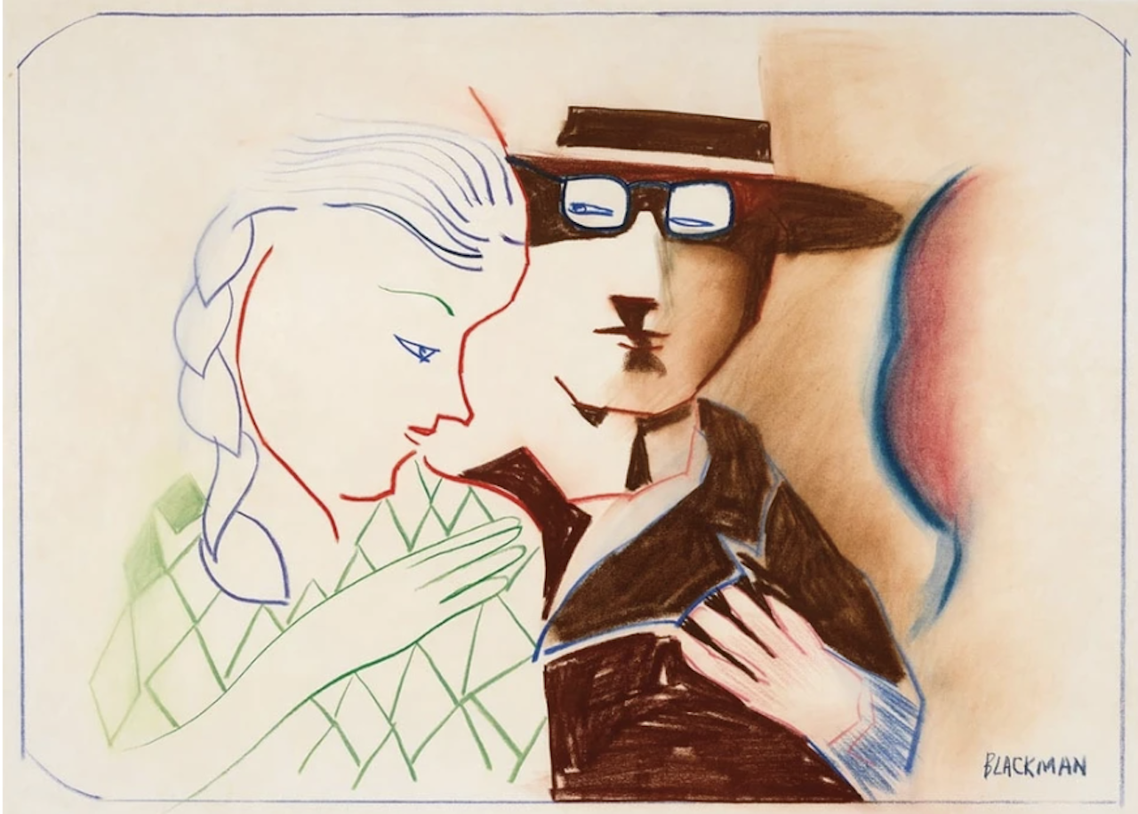 Untitled (Couple) by Charles Blackman Untitled (Couple) by Charles Blackman