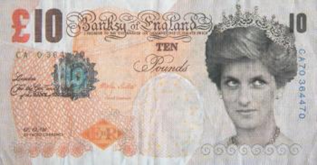 Di-Faced Tenner , by Banksy