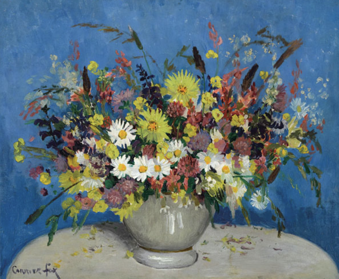 Bowl with Wildflowers by Ethel Carrick Fox