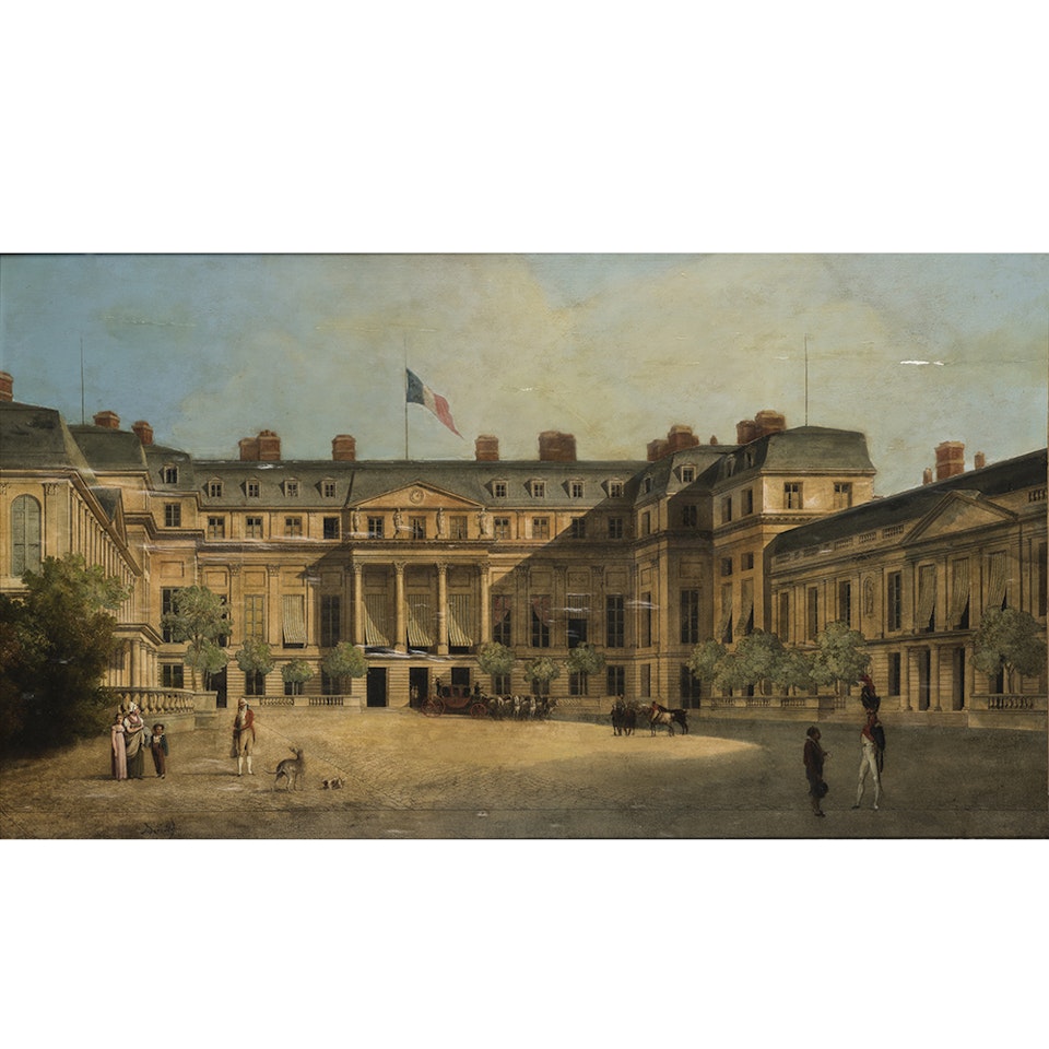 View of Saint Cloud Castle by Louis-Leopold Boilly
