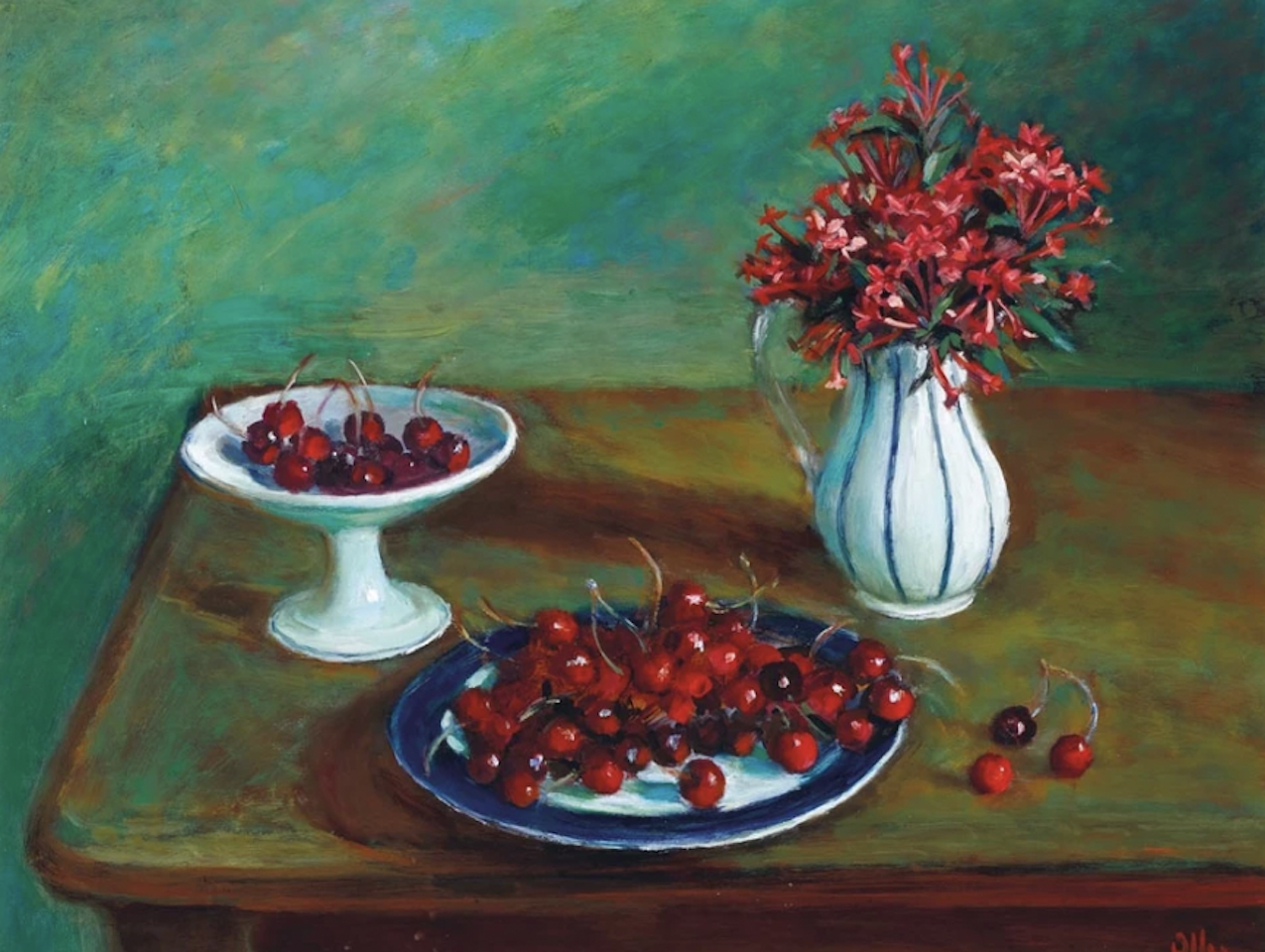 Cherries by Margaret Hannah Olley