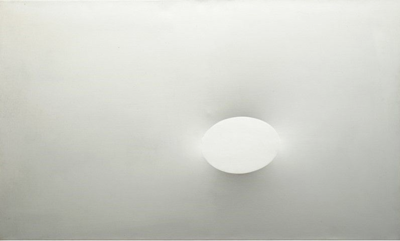 A white oval by Turi Simeti