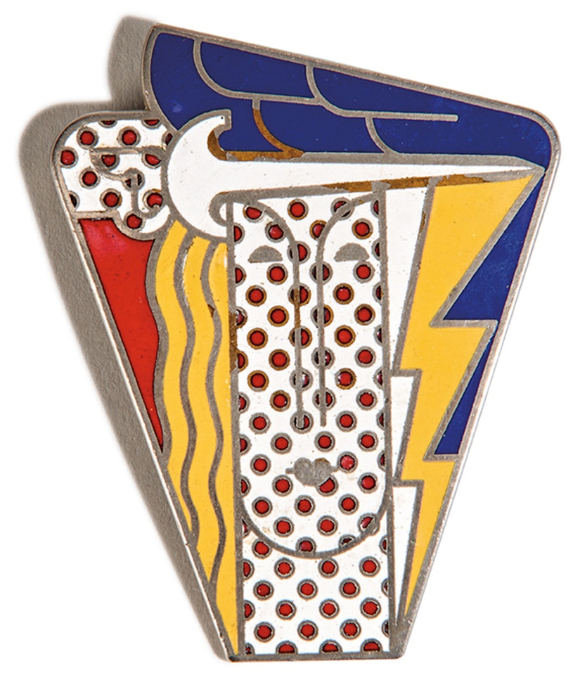 Modern Head Pin by Roy Lichtenstein