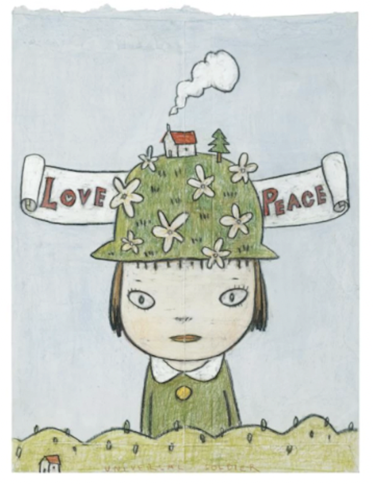 Love peace by Yoshitomo Nara