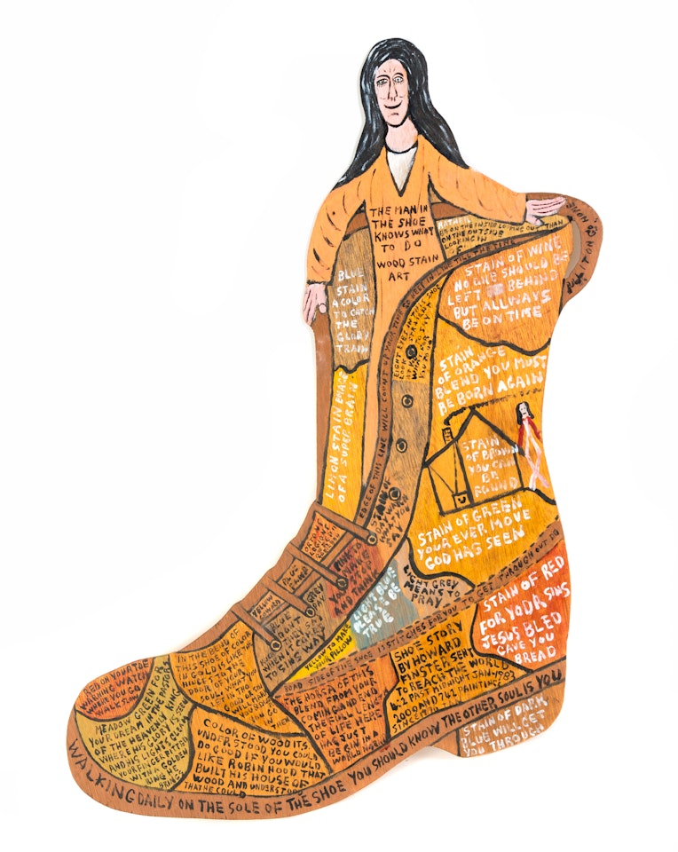 The man in the shoe knows what to do by Howard Finster
