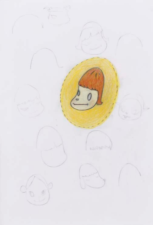 Untitled - face by Yoshitomo Nara