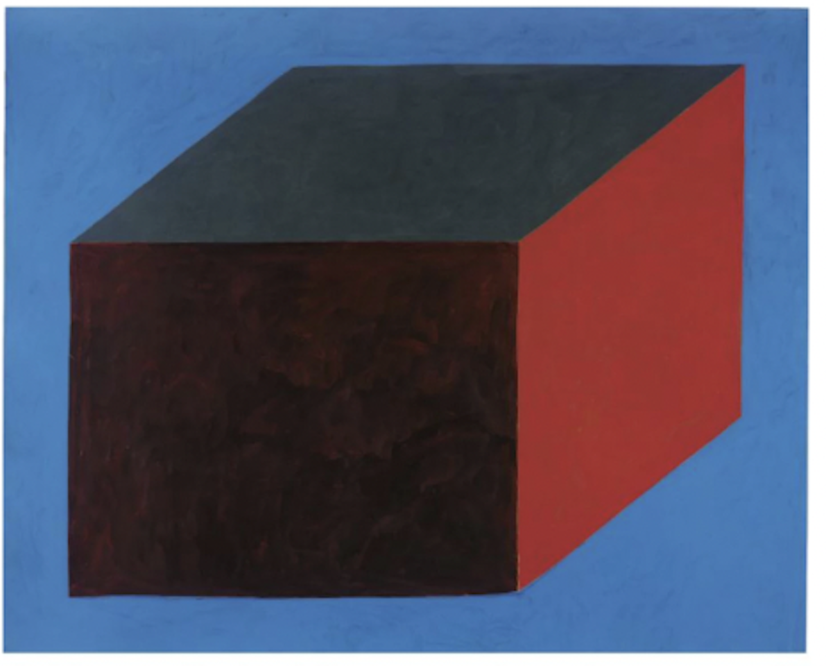 Form derived from cubic rectangle by Sol LeWitt