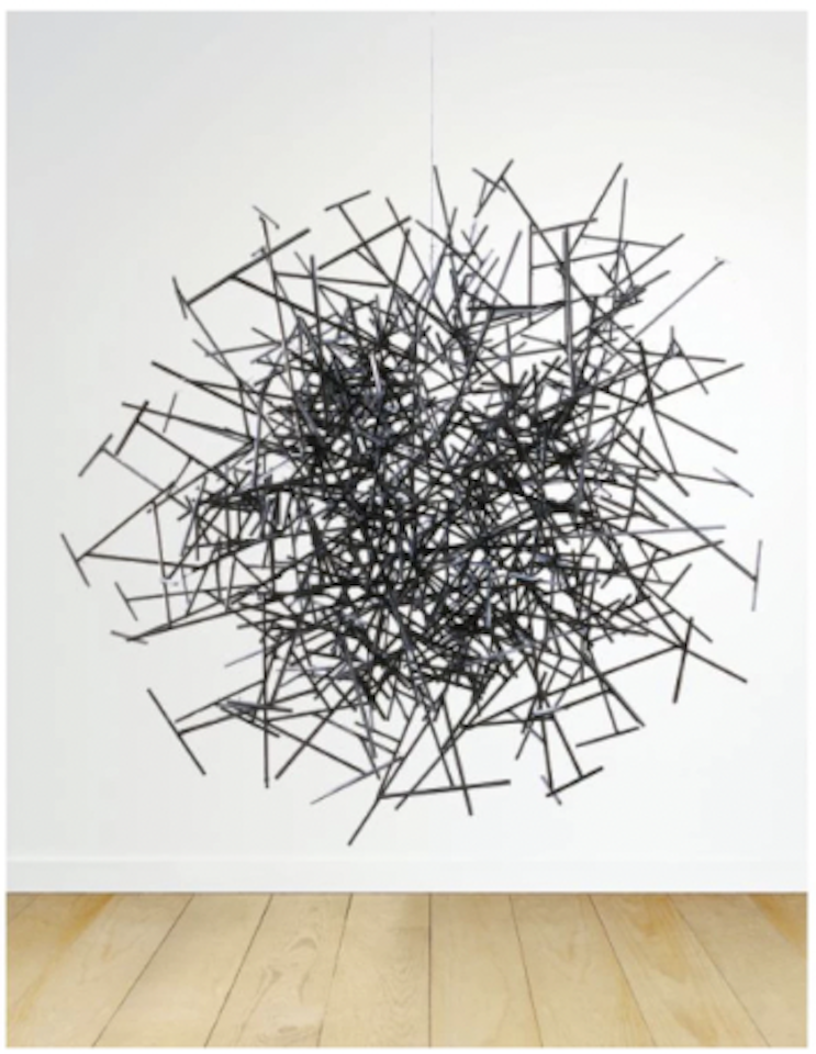 Quantum cloud XII by Antony Gormley