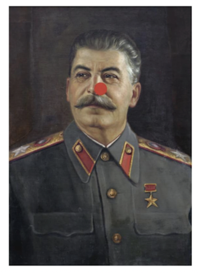 Red Nose Stalin by Damien Hirst