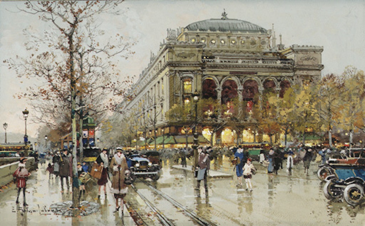 Chatelet by Eugene Galien-Laloue
