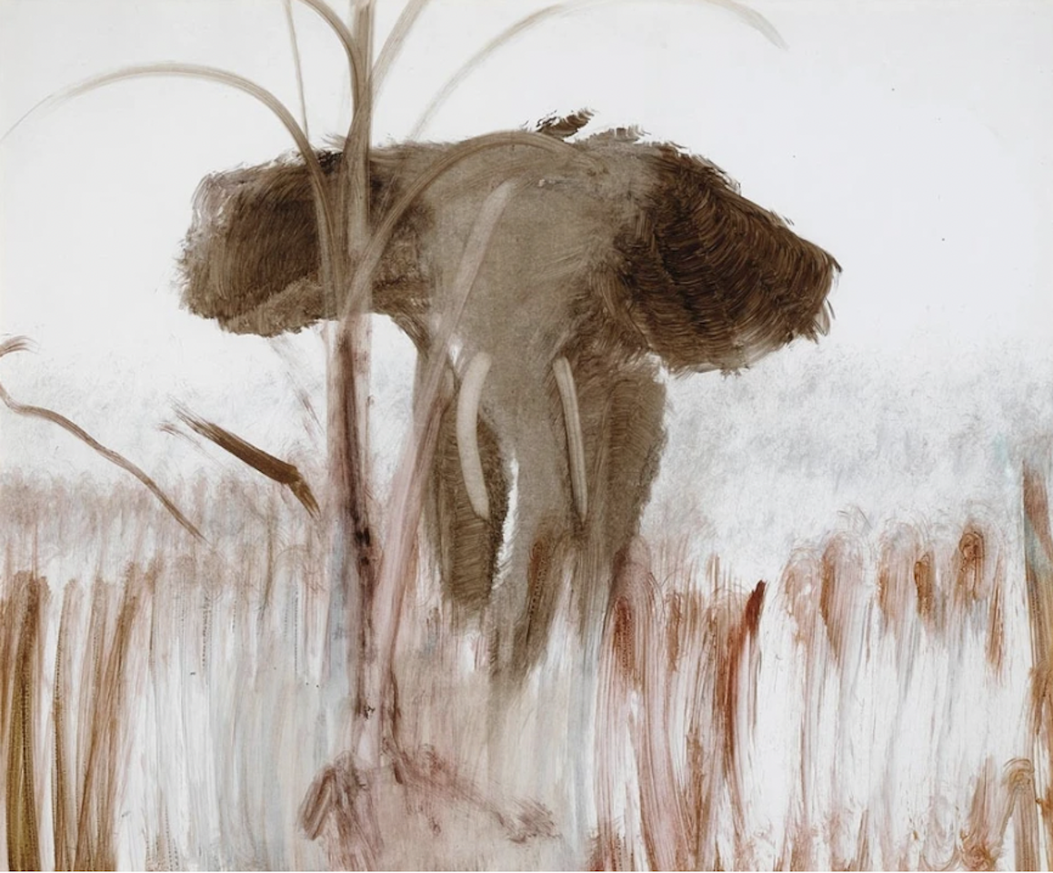 Charging Elephant; c1963 by Sidney Nolan