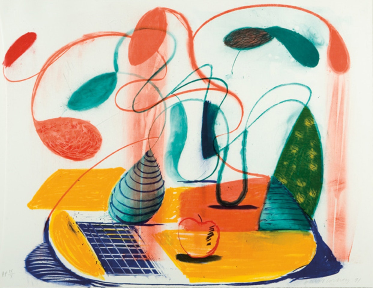 Table flowable by David Hockney