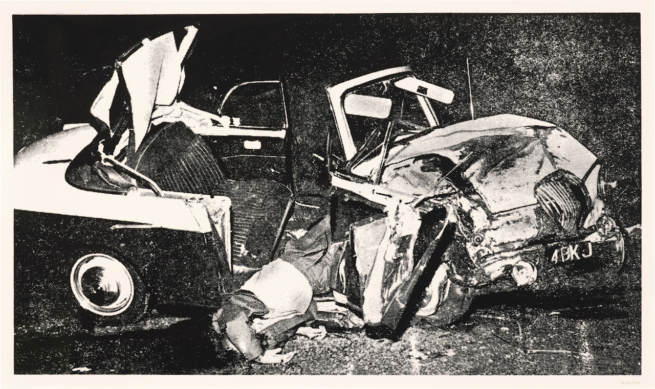 Car crash by Andy Warhol