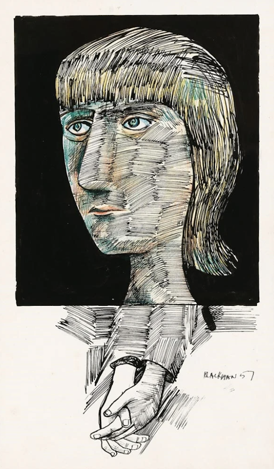Portrait of a Woman (Barbara Blackman) by Charles Blackman
