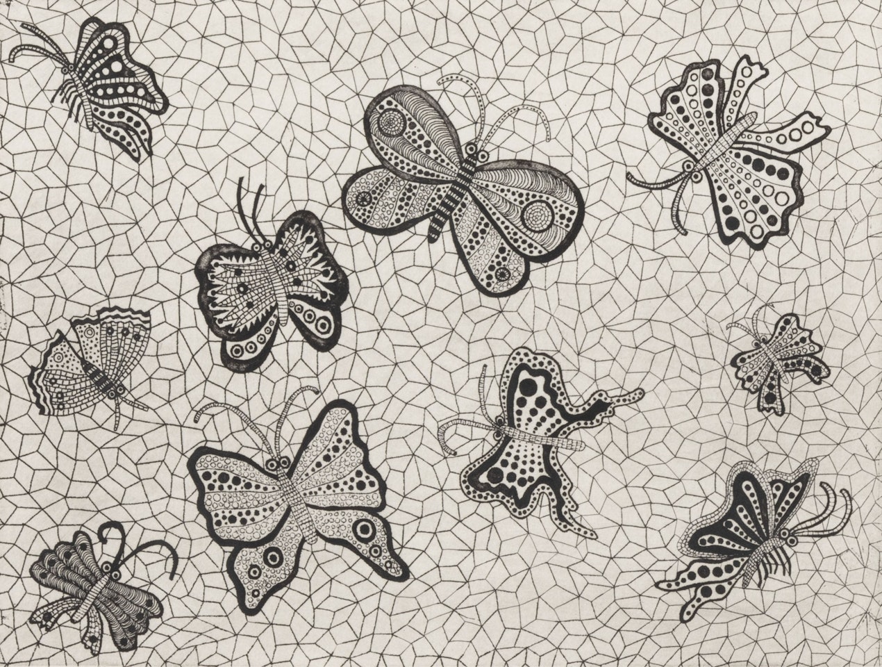 Butterflies by Yayoi Kusama