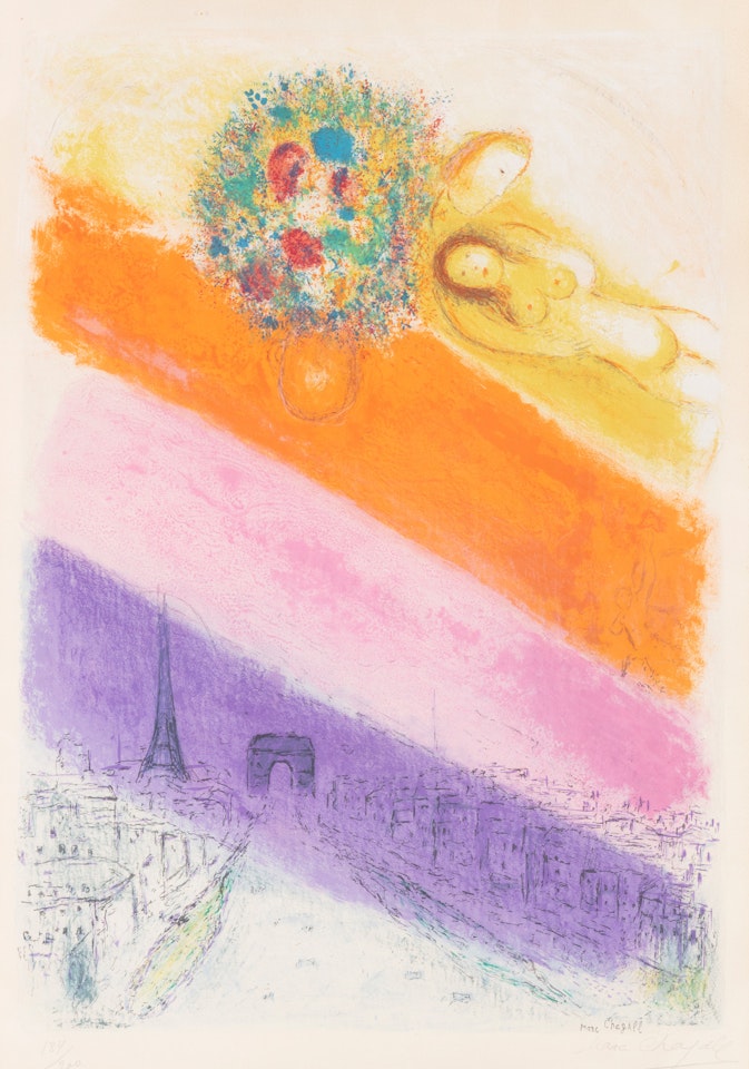 The Champs-Elysées by Marc Chagall