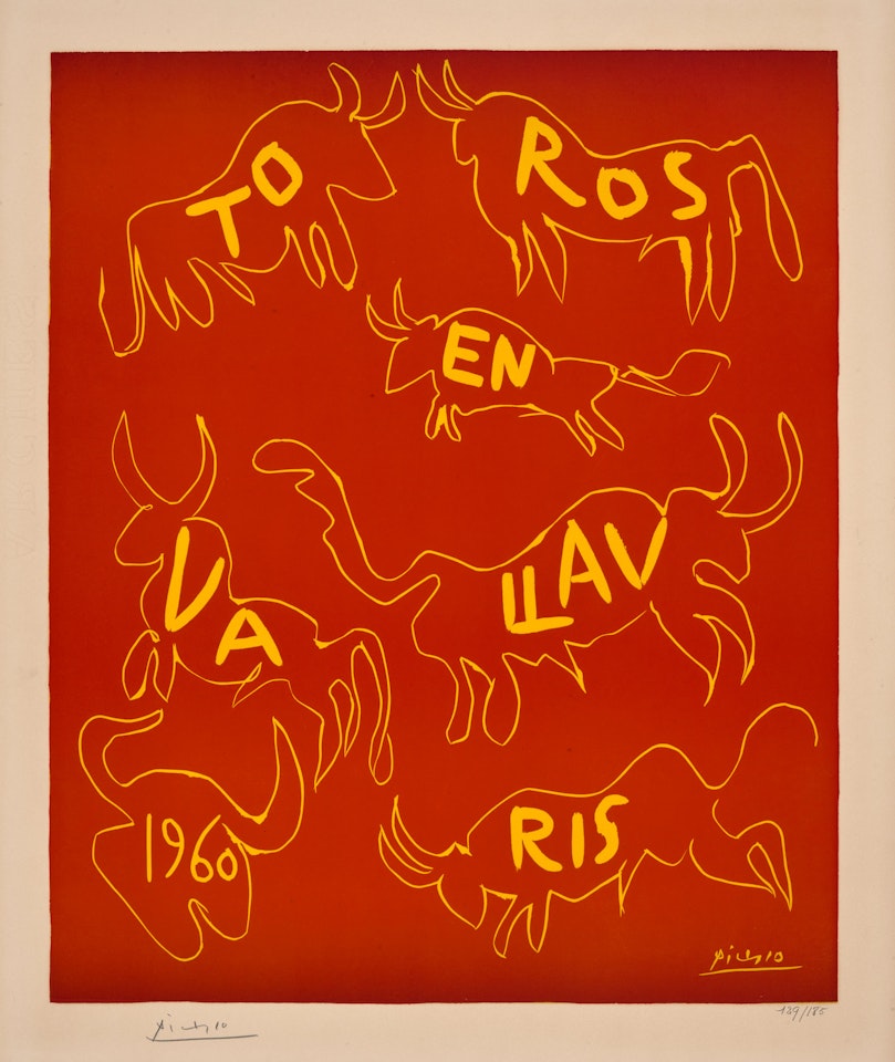 Toros en Vallauris (Bloch 1291; Ba. 1269), 1960 by Pablo Picasso