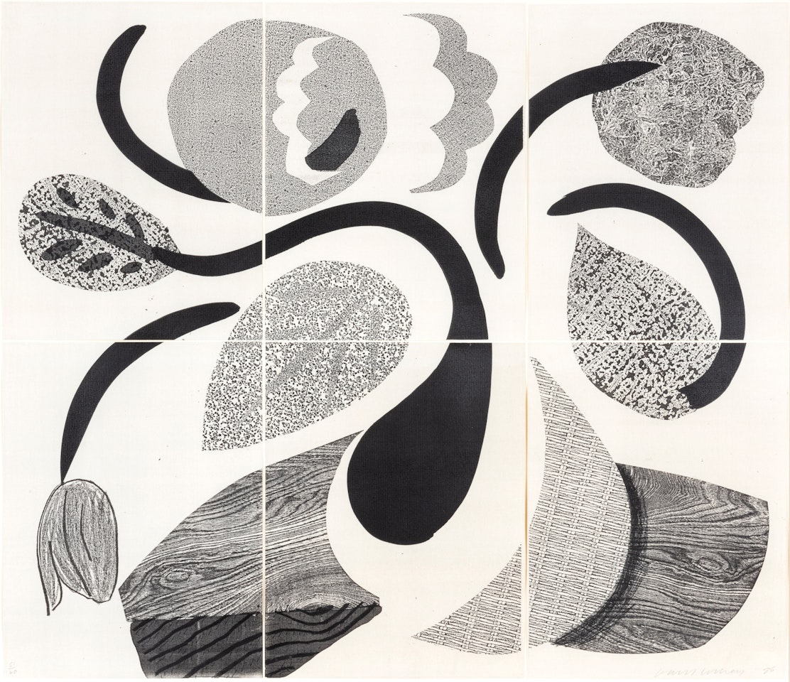 Dancing Flowers, May 1986 by David Hockney