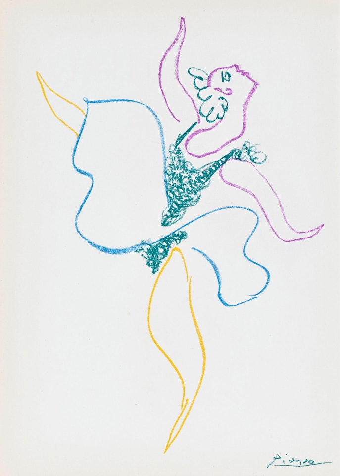 Danseuse, from Le Ballet (Bloch 767), 1954 by Pablo Picasso