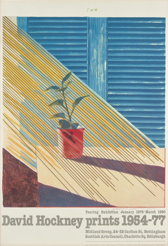 Sun, for David Hockney Prints 1954-77 (H. 58) by David Hockney