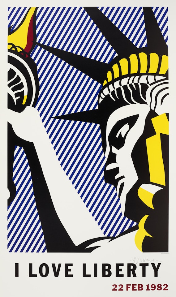 I Love Liberty Poster (Corbett III.29), 1982 by Roy Lichtenstein