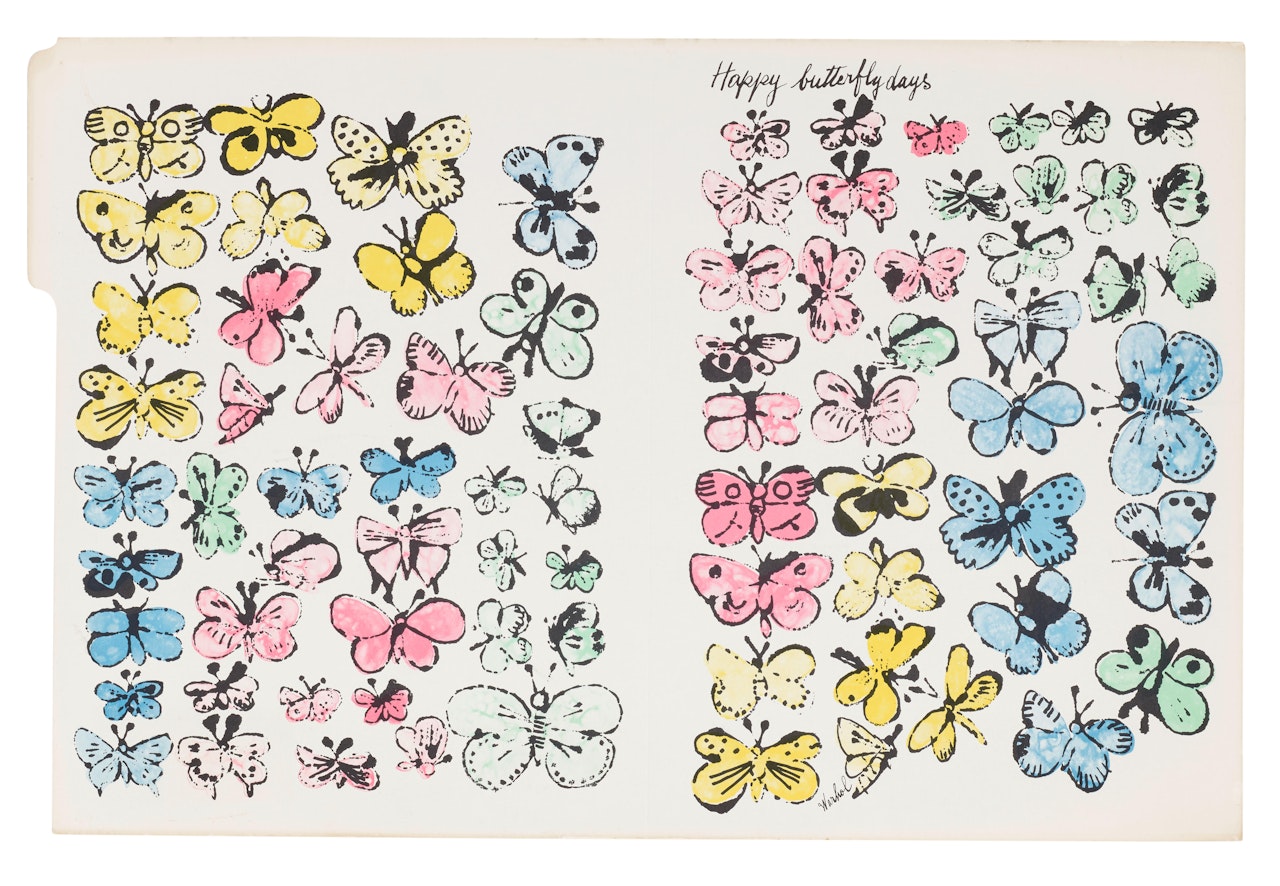 Happy Butterfly Days by Andy Warhol