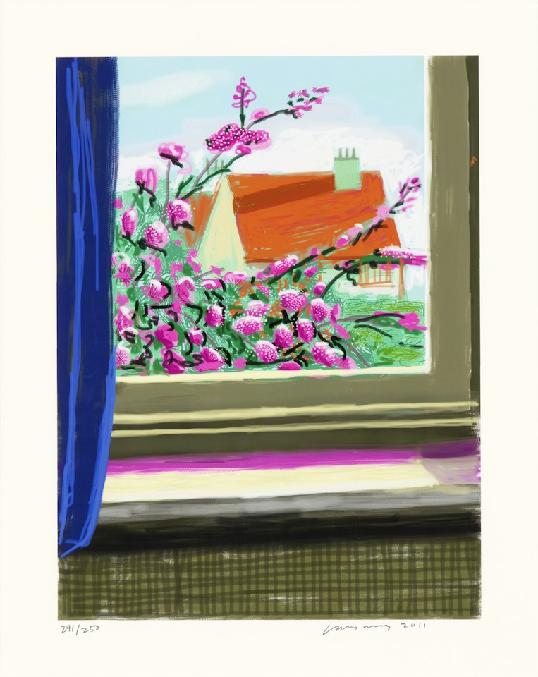 My Window, ‘No. 778’, 17th April 2011 with Limited Edition Book by David Hockney